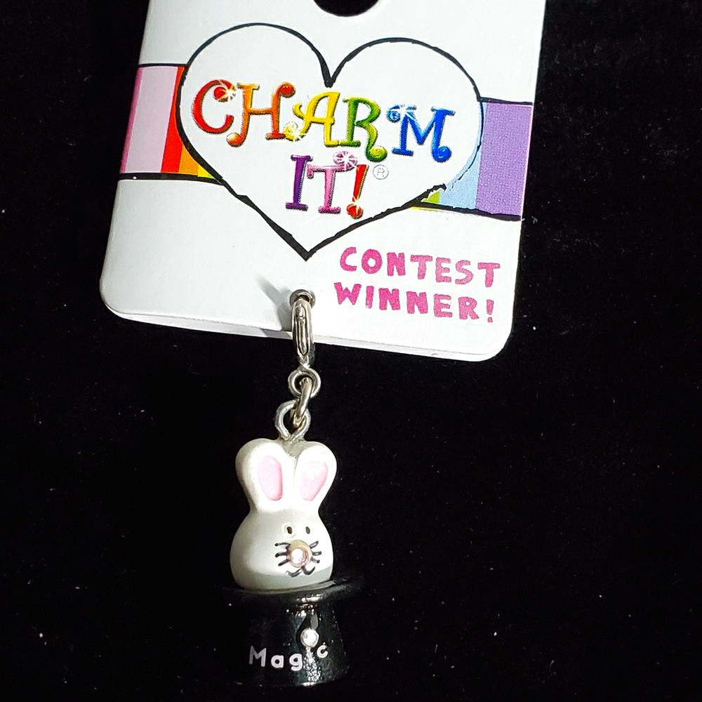NEW Bunny Charm It! 3D Rabbit Top Hat Magic Charm